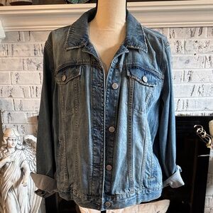 LC Lauren Conrad Mid-Blue Denim Jacket